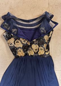 Elegant Navy Blue Maxi Dress