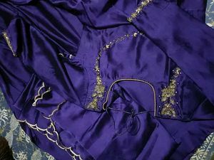 Elegant Purple Ethnic Gown