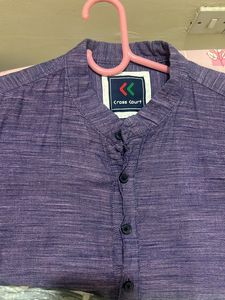 Lavender Color Slim Fit kurta Style Shirt 👚