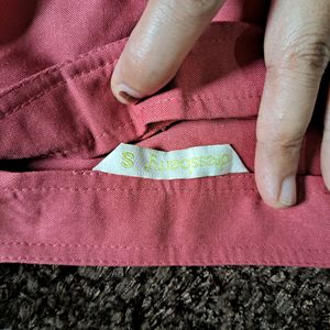Pink Square Neck Mini Dress