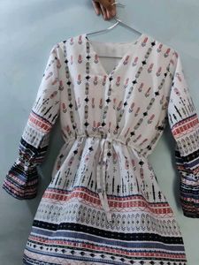 Boho Print Mini Dress