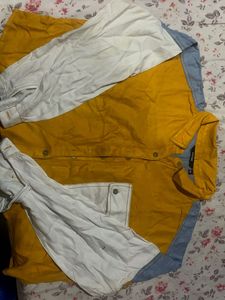 Color Block Button-Down Shirt