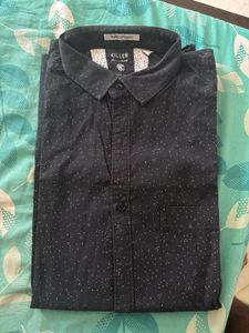 KILLER Casual Shirt Men Black