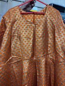 Orange festive gown
