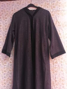 Elegant Black Floral Abaya