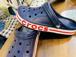 Navy Blue Crocs Flip Flops