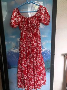 Floral Red Sundress