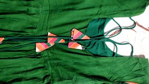 Green &amp; Orange Dress
