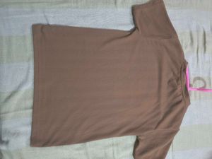 Brown Graphic Tee - &#34;Proud&#34; Design