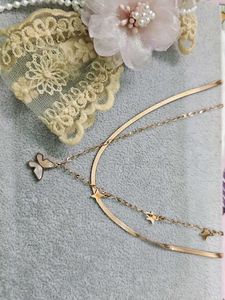 Rose Gold Anti Tarnish Chain Pendent
