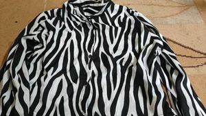 Zebra Print Crop Top Size- Small