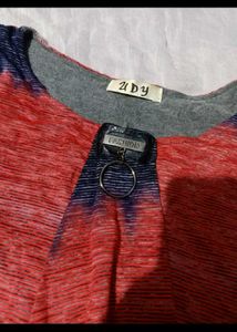 Stylish Two-Tone Cape top western flowy cotton