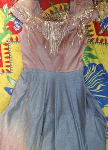 💥Long glitter fabric one peace  gown 💥