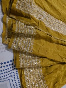 Italian Fabric With Blouse Saree Beautiful Border