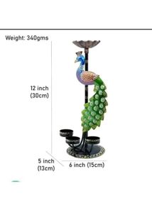 Peacock Candle Holder