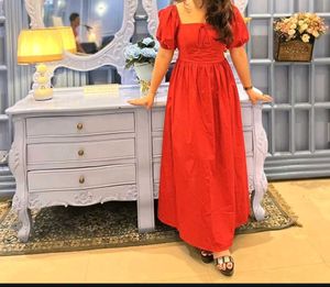 Pinteresty Red Flowly feminine Dress ♥️🪽
