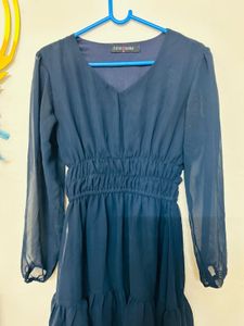 Chic Navy Blue Dress