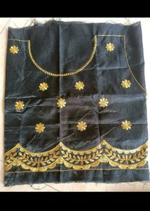 Embroidered Semi-stitched Lehenga Set