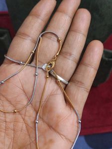 Elegant Two-Tone beads Chain