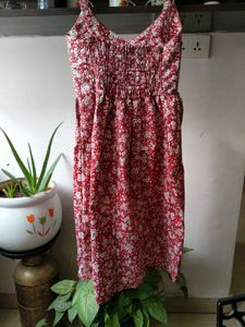 Red Floral Dress
