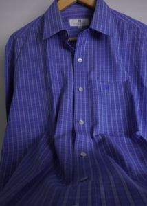 Givenchy Blue Plaid Button-Down Shirt