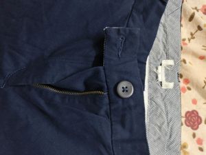 Cotton Shorts - Navy blue