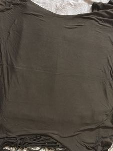 Olive Green Fringe Top