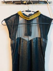 Black Slit Dress