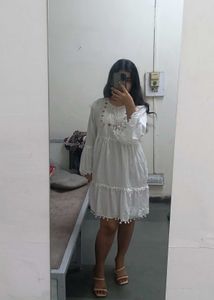 Linen Indo Western Dress