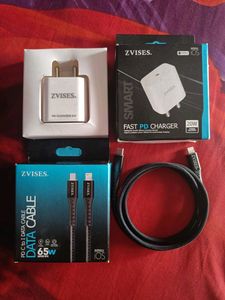 Zvises Iphone Charger Adaptor + Cable