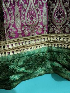 Green &amp; Purple Kurta