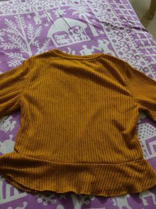 Cute Mustard Color Top