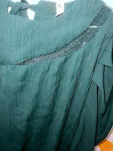Green Embellished Top