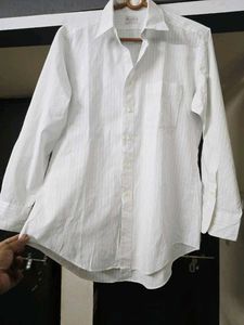HARDY AMIES Classic White Striped Shirt