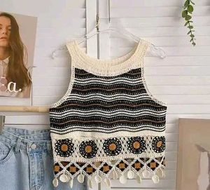 Latest Crochet Women halter Neck Top
