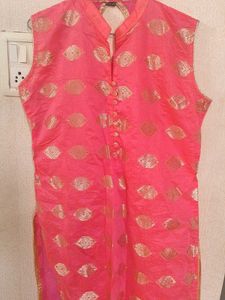 2 Silk And Zari  Kurti V Pretty Colour