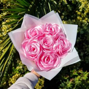 Viral Handmade Ribbon Rose&#39;s Bouquet 💐🌹✨