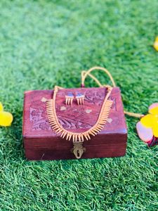 Vintage Mullamuttu  Necklace & Earrings Set