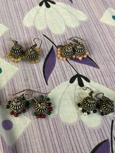 Jhumka Earrings Set