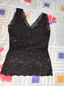 Black Lace Tank Top