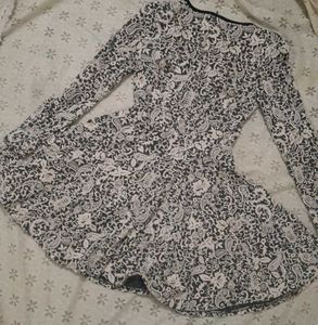 Elegant Paisley Print Dress