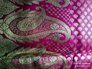 Pink &amp; Green Benarasi silk saree