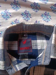 Blue Plaid Flannel Shirt