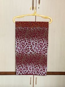 Animal Print Saree With Matching Stitched Blouse