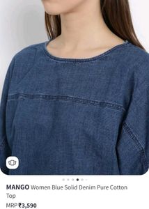 Mango Denim Top
