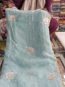 Elegant Light Blue Saree