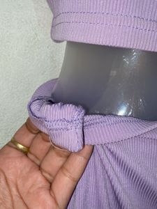 Cute Lavender Two-Piece Set