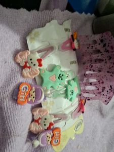 Cute Character Hair Clips &amp; Comb Set