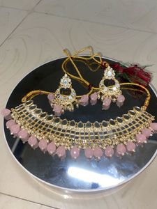 Heavy Mirror Kundan Choker Set |only paid Orders