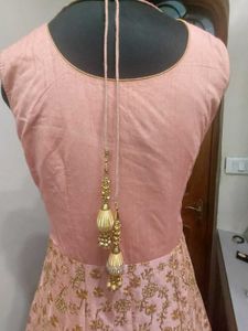 Pink Sleeveless Wedding Gown for Sale
